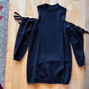 Black Cold Shoulder Dress
